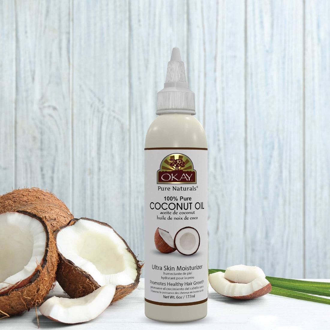 Okay 100% Oil for Hair and Skin, Coconut, 4 Ounce by Okay