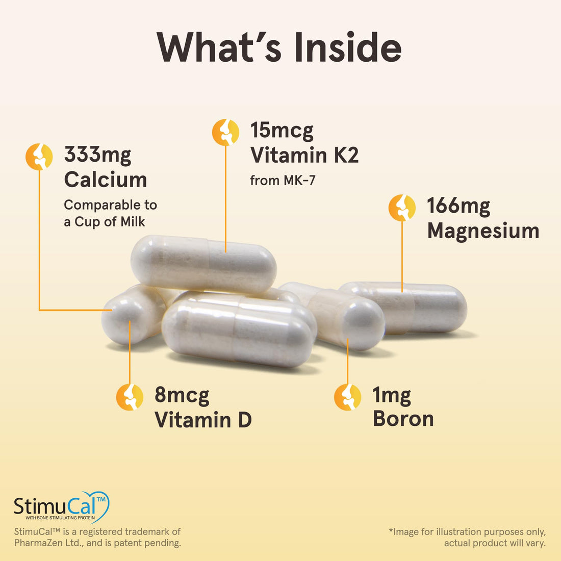 Jarrow Formulas BoneUp- 240 Capsules - 120 Servings - for Bone Support & Skeletal Nutrition - Includes Naturally Derived Vitamin D3, K2 (as MK-7) & 1000 mg Calcium - Gluten Free - Non-GMO, Pack of 12