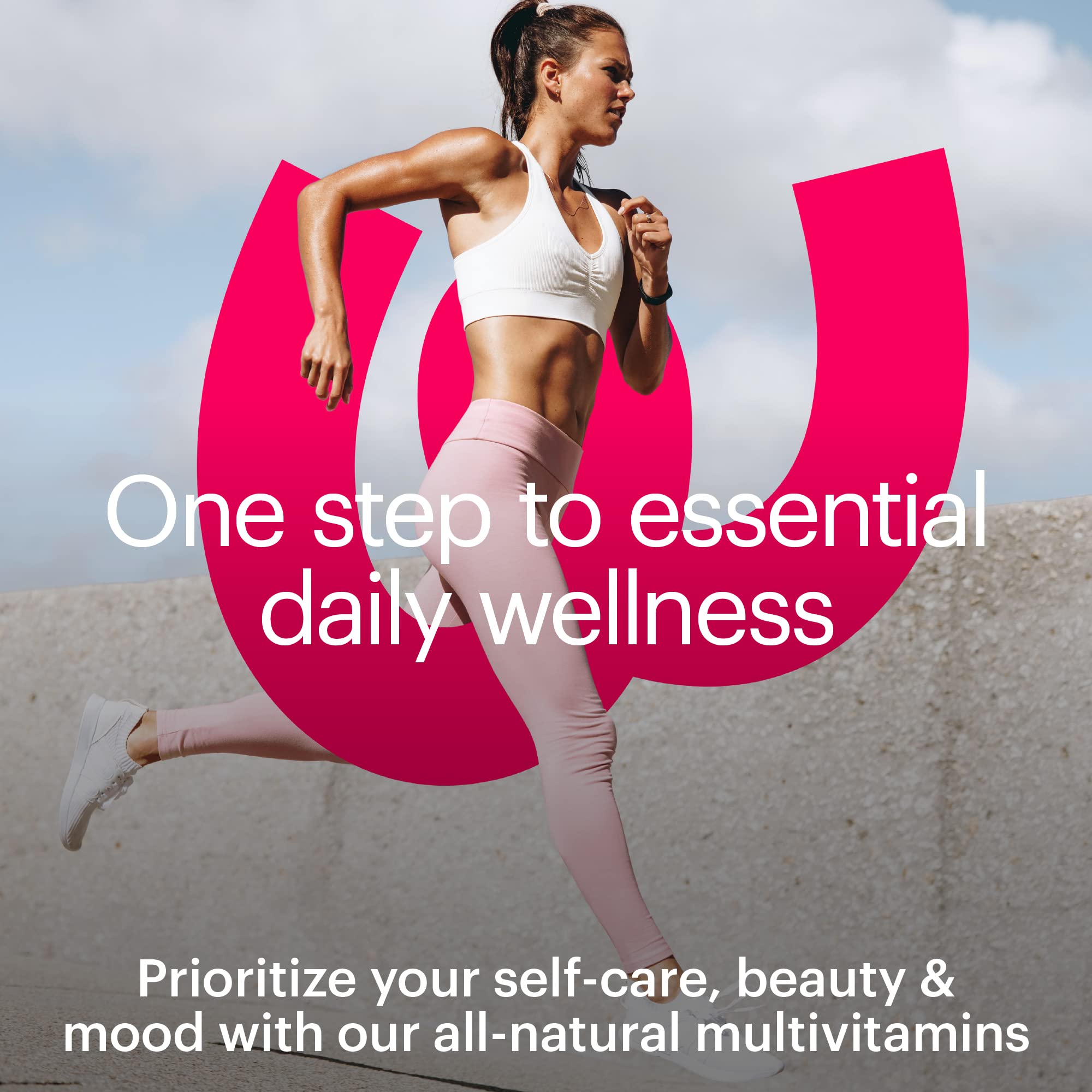 Wellthy Her Women's Daily Vegan Multivitamin for Women, Natural Ingredients for Healthy Hair, Skin, & Nails with Essential Micronutrients (30 Day)