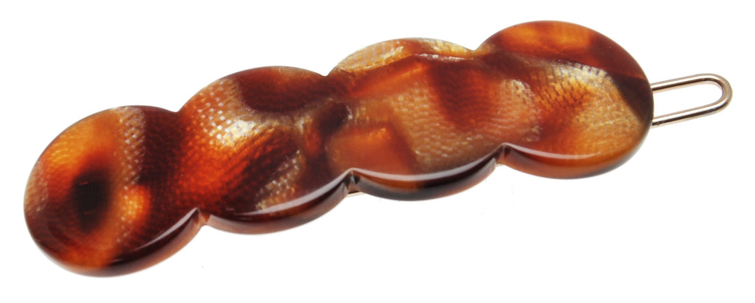 Africa : France Luxe Scalloped Tige Boule Barrette - Africa