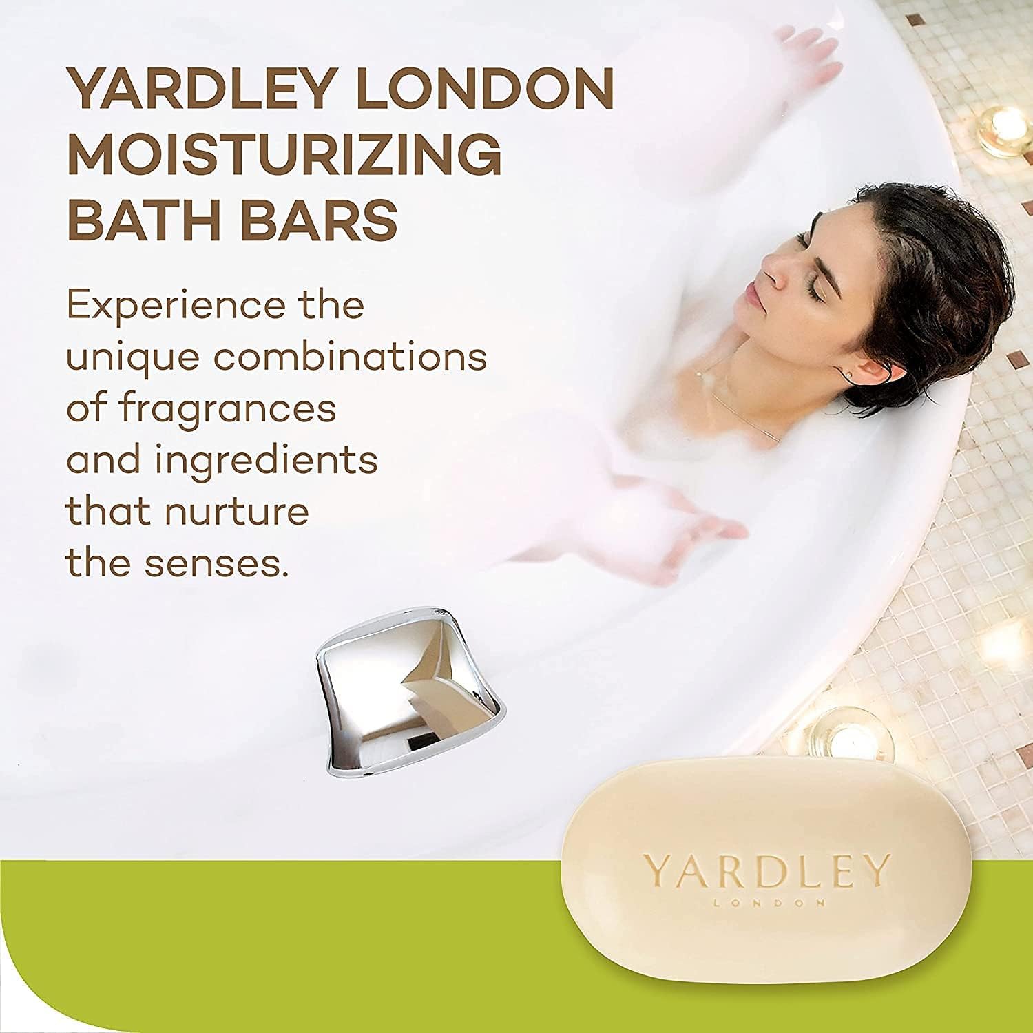 Yardley of London Moisturizing Soap Sweet Summer Aloe and Cucumber 3 + 1 Free