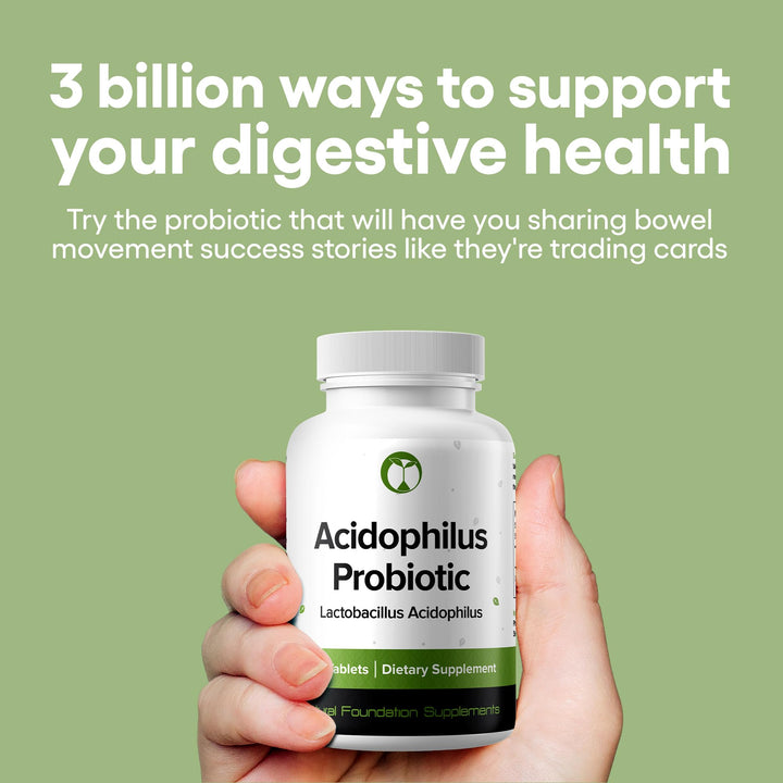 Lactobacillus Acidophilus Probiotic Supplement 240 Tablets 3 Billion CFU Probiotics for Men & Women Supports Intestinal Digestive & Gut Health Made in The USA (240, Lactobacillus Acidophilus)