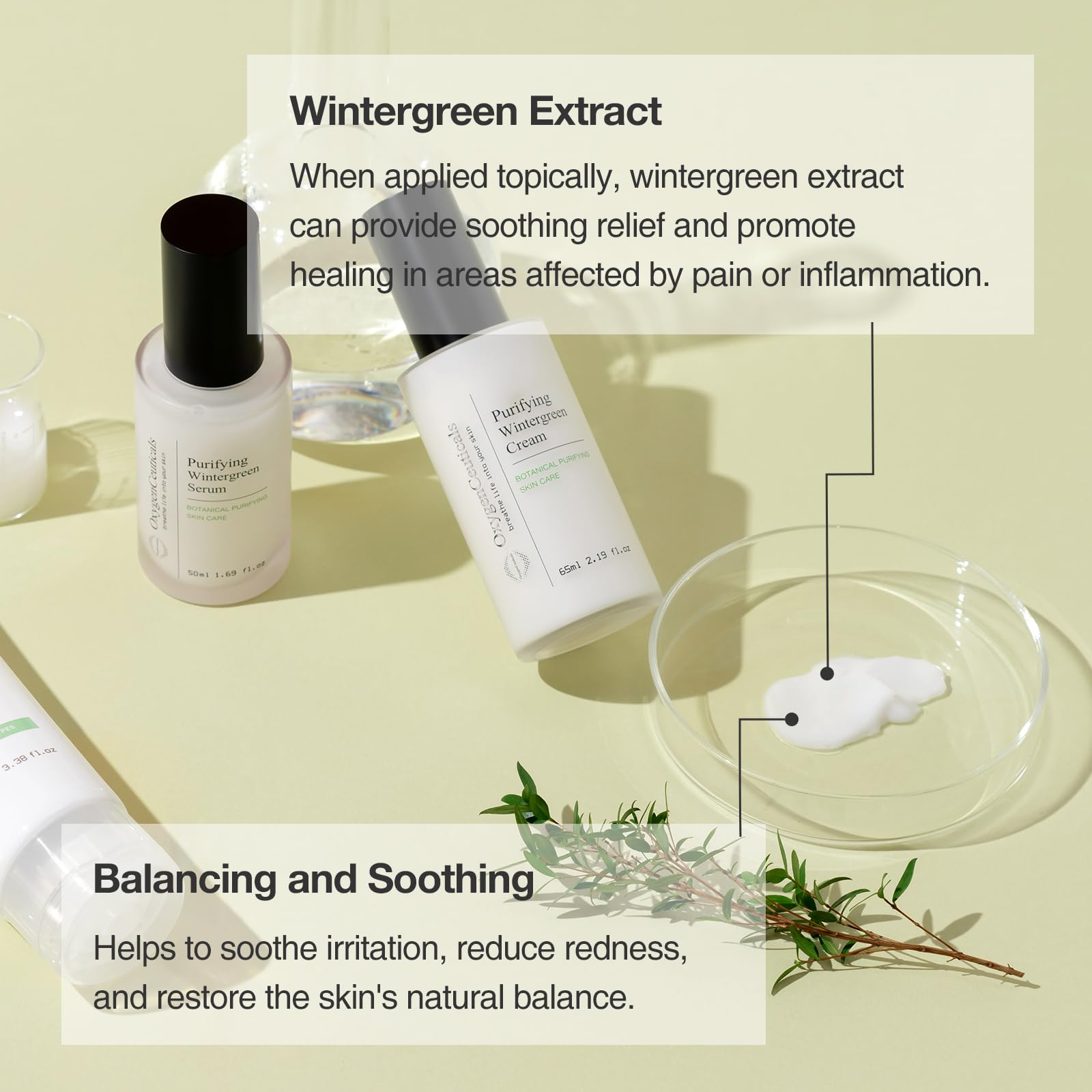 OxygenCeuticals Purifying Kit, 3 products, Cleanser + Serum + Cream, Acne care set, Blemish care set.