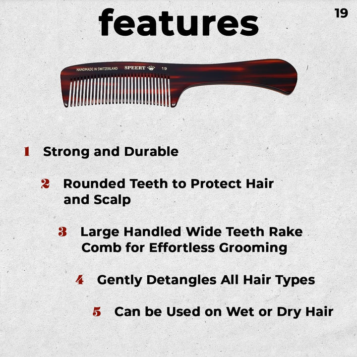 Hand-made tortoise comb #19