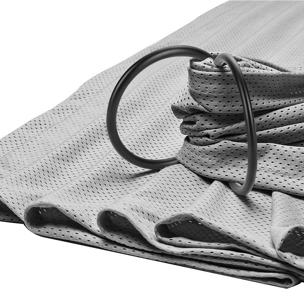 Accmor Aluminium Baby Sling Ring 3 inch Soft Wrap Carrier Rings Accessory for Infants Toddlers Newborn Kids (Black)