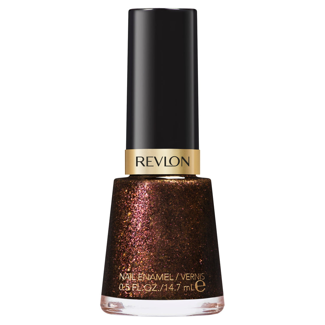 Revlon Nail Enamel, Chip Resistant Nail Polish, Glossy Shine Finish, in Nude/Brown, 934 Untamed, 0.5 oz