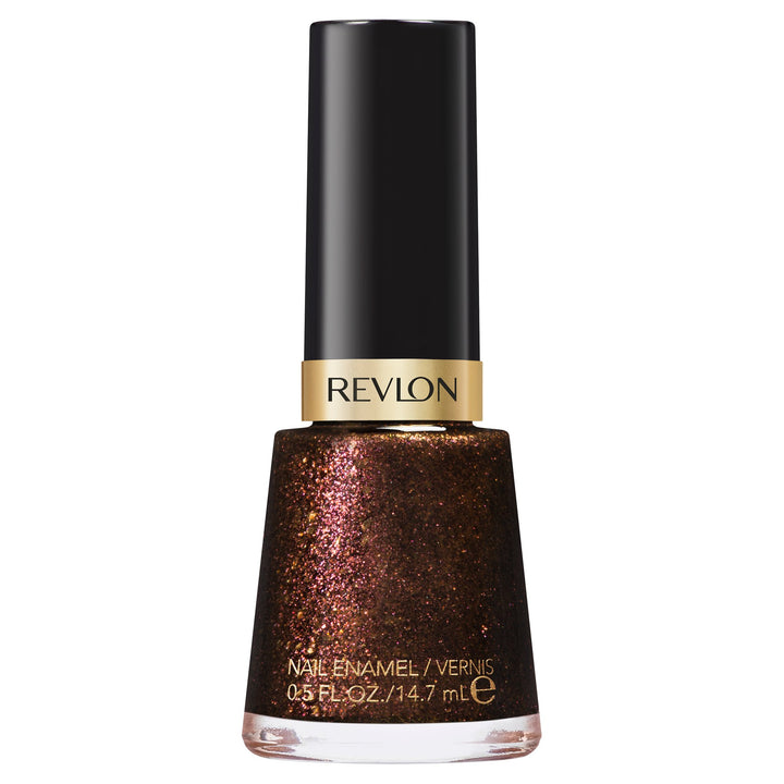 Revlon Nail Enamel, Chip Resistant Nail Polish, Glossy Shine Finish, in Nude/Brown, 934 Untamed, 0.5 oz