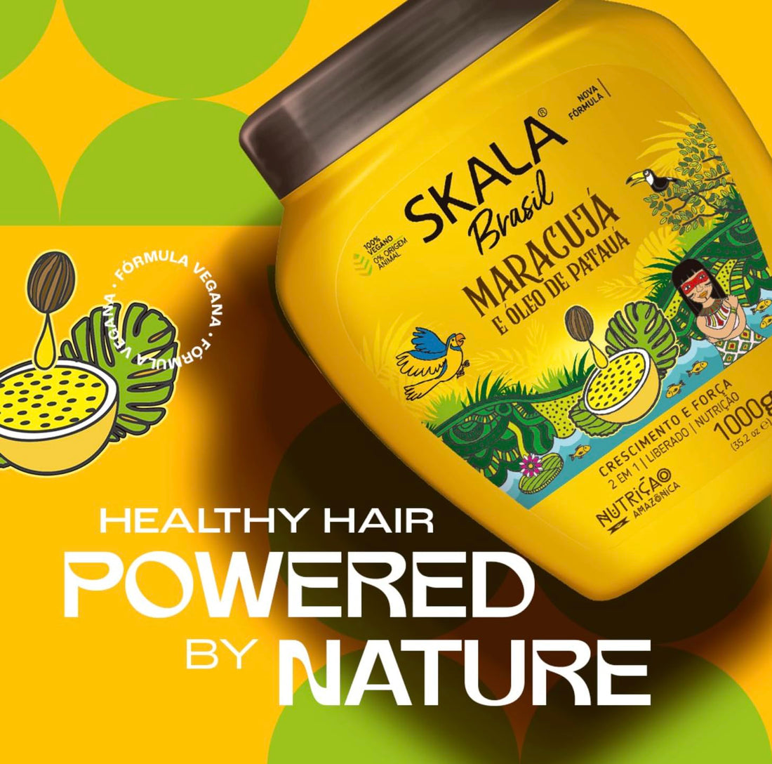 Skala Maracuja Passion Fruit Hair Treatment, 2 Pack (1000g each) - Vegan, Cruelty-Free, Silicone, Sulfate & Paraben Free - Brazilian Moisturizing & Nourishing Formula for Curls