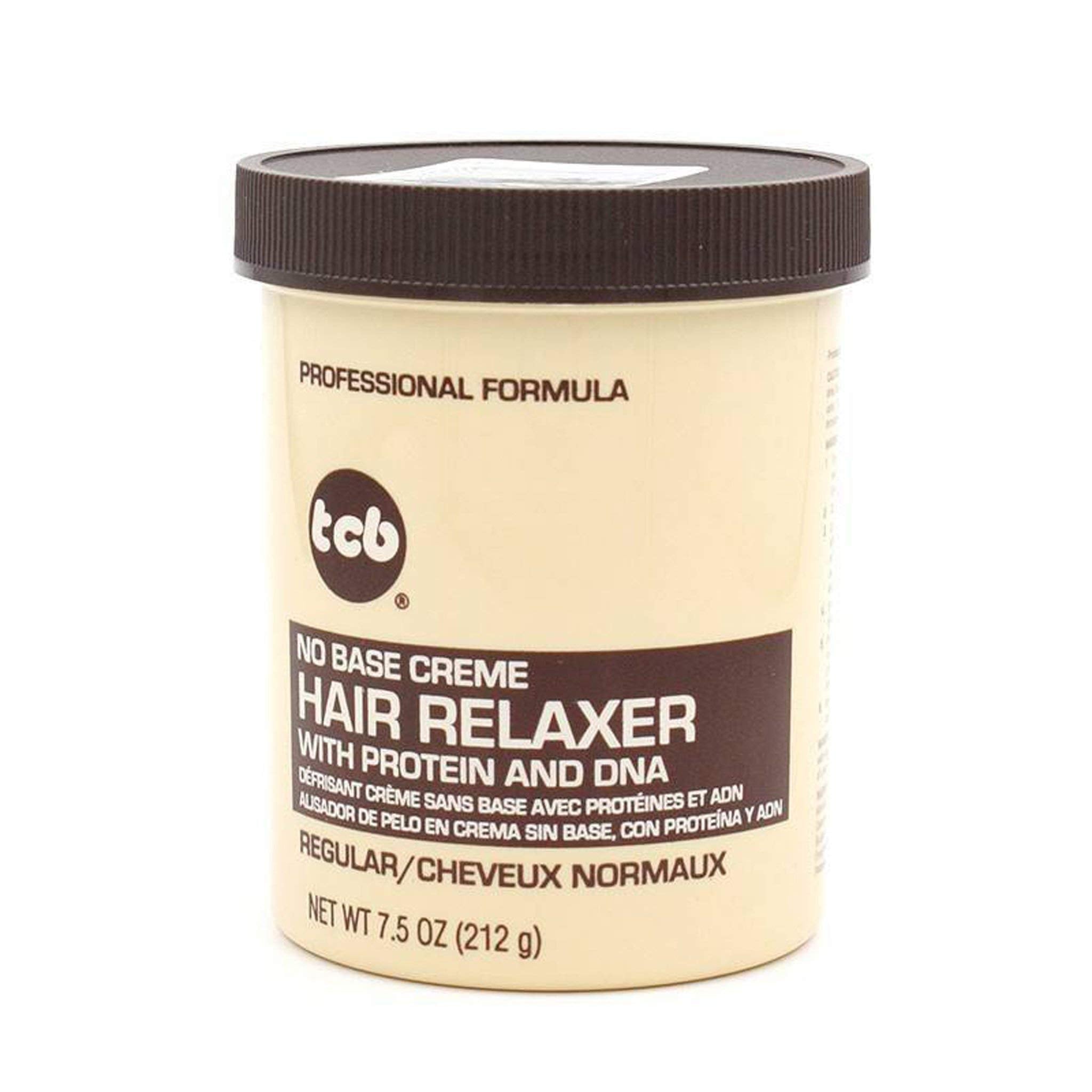 TCB No Base Hair Relaxer Creme, Regular, 7.5 Ounce
