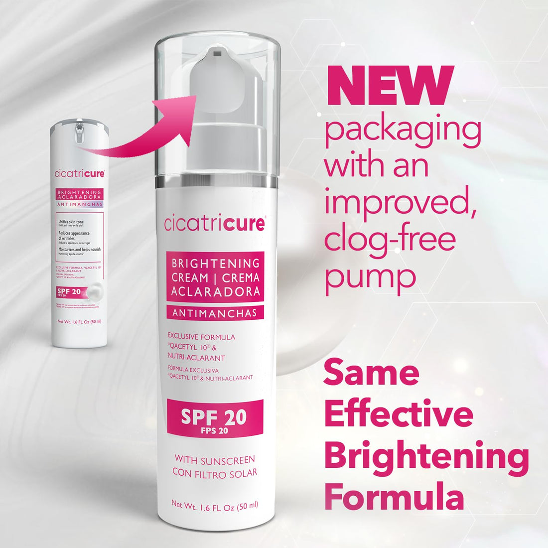 Cicatricure Brightening Face Cream with Q Acetyl 10, 1.6 Ounces