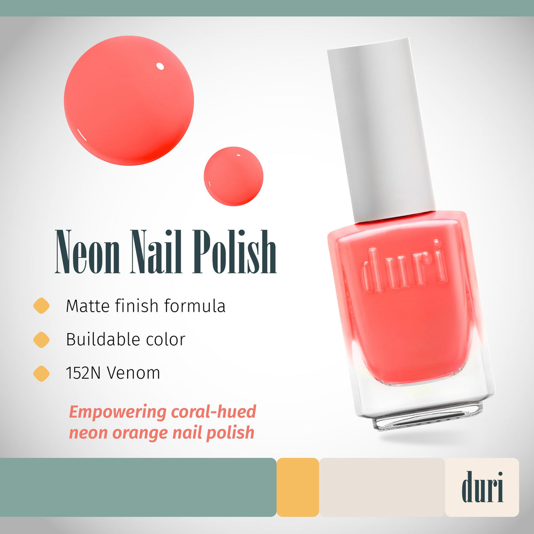duri Nail Polish No.152N Venom.5 fl oz, 15 mL