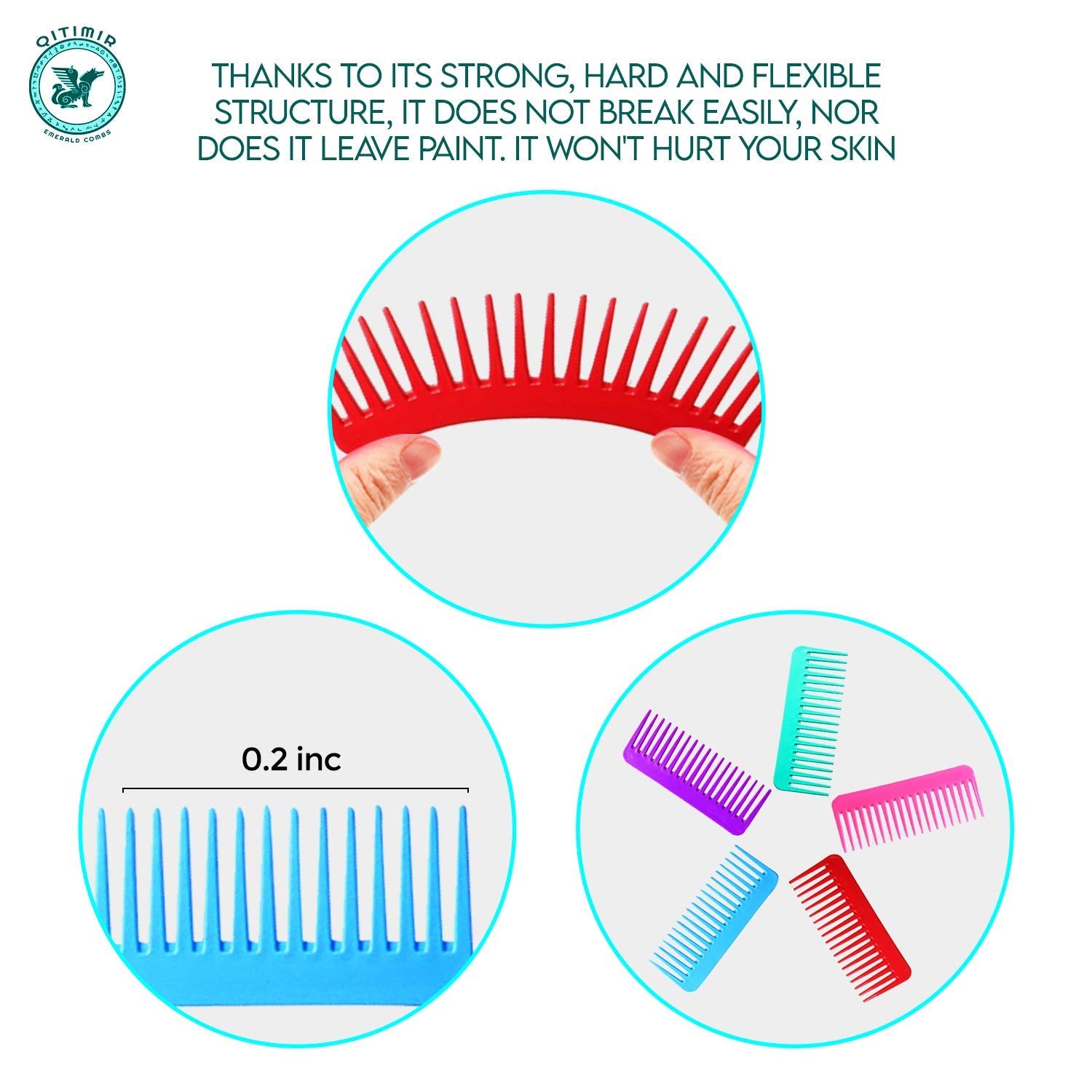 Rose hair comb set.(different models and color) Hair combs for mens and for womens