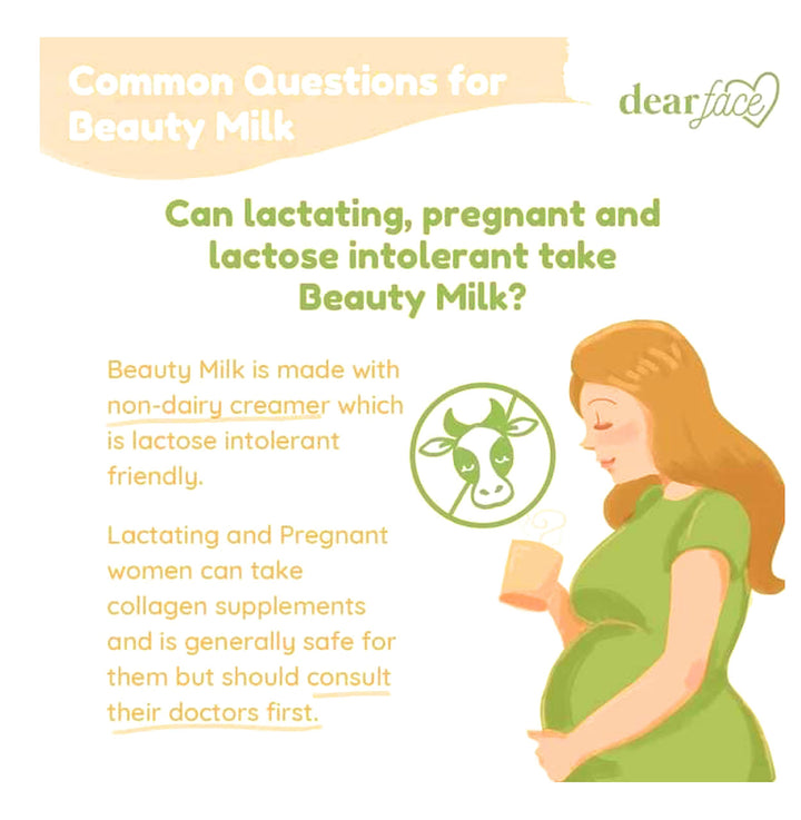 Dear Face Beauty Milk Japanese Collagen MELON Drink - 50,000mg Hydrolyzed Collagen, 6.3 Ounce (Pack of 1)