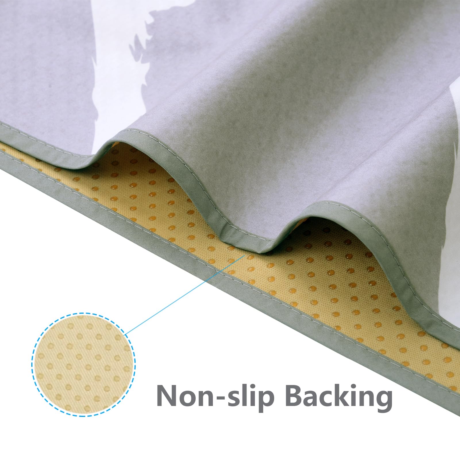 Large Splat Mat for Under High Chair/Arts/Crafts, WOMUMON Washable, Waterproof, Non Slip, Portable Floor Protector for Baby, Kids, Durable Spill, Splash Mat for Pet