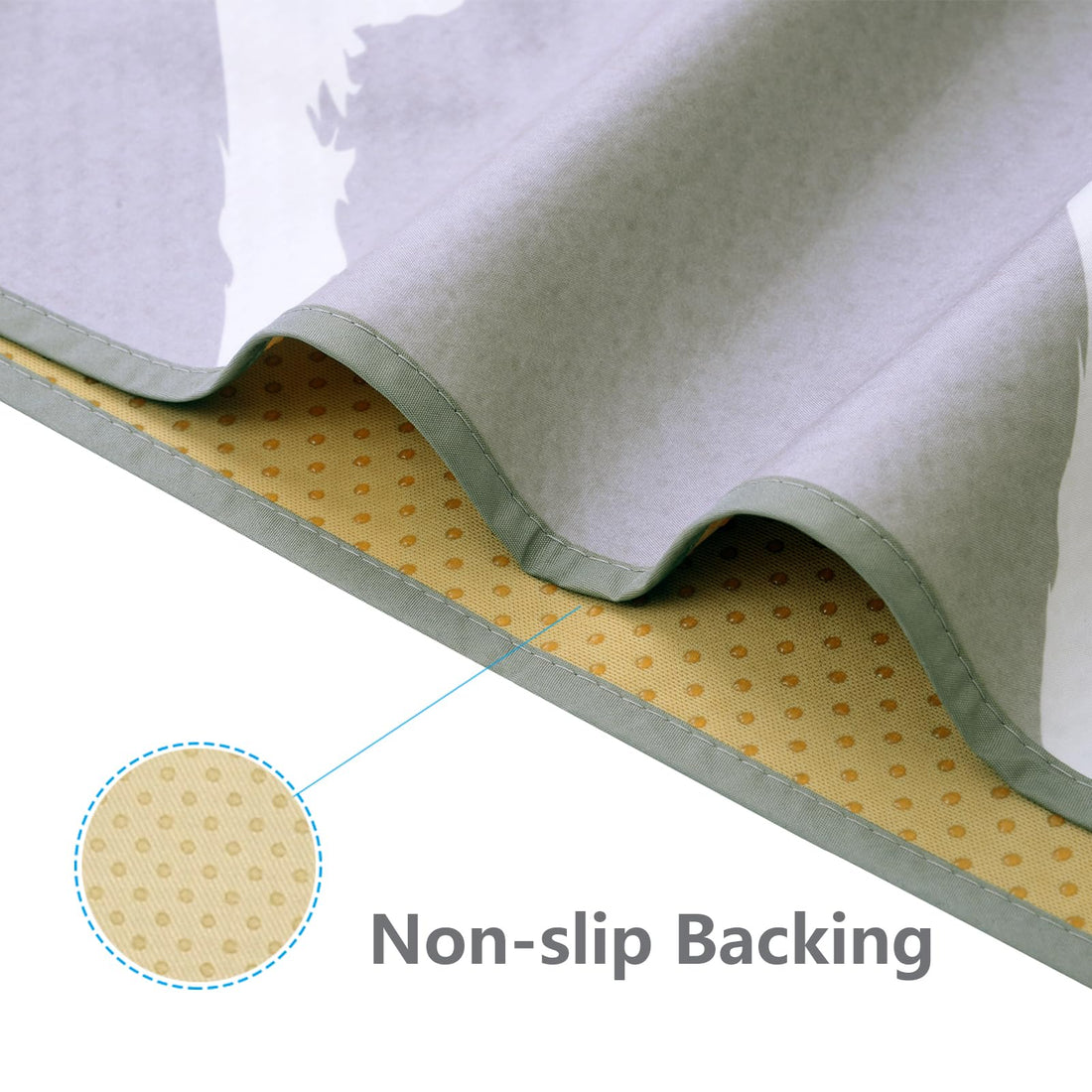 Large Splat Mat for Under High Chair/Arts/Crafts, WOMUMON Washable, Waterproof, Non Slip, Portable Floor Protector for Baby, Kids, Durable Spill, Splash Mat for Pet