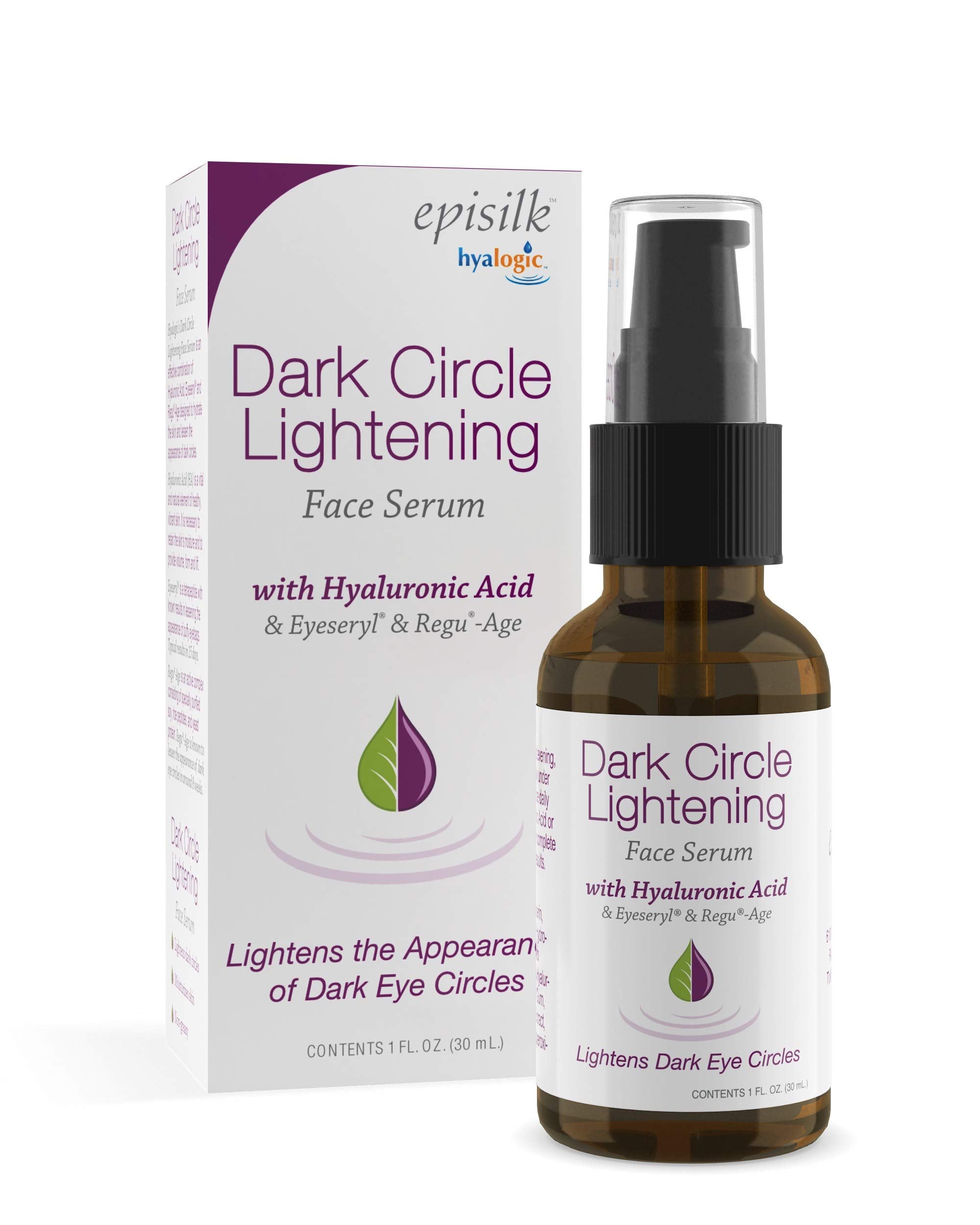 Hyalogic Episilk DCL Serum - Dark Circle Lightening Face Serum With Hyaluronic Acid - 1 Ounce