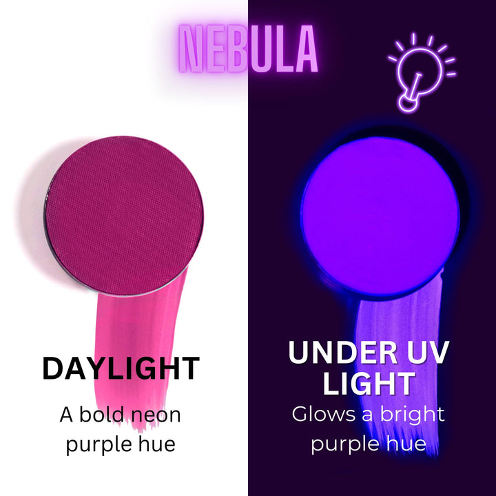 Mehron Makeup Paradise Makeup AQ Refill (.25 oz) (Nebula ââ‚¬â€œ Neon Purple/Purple UV)