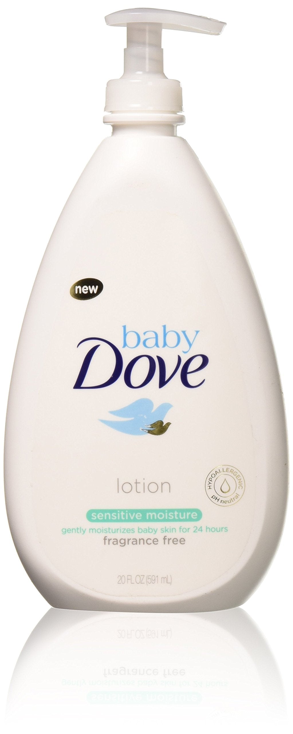 Baby Dove Sensitive Moisture Face and Body Lotion 20 oz, Pack of 4