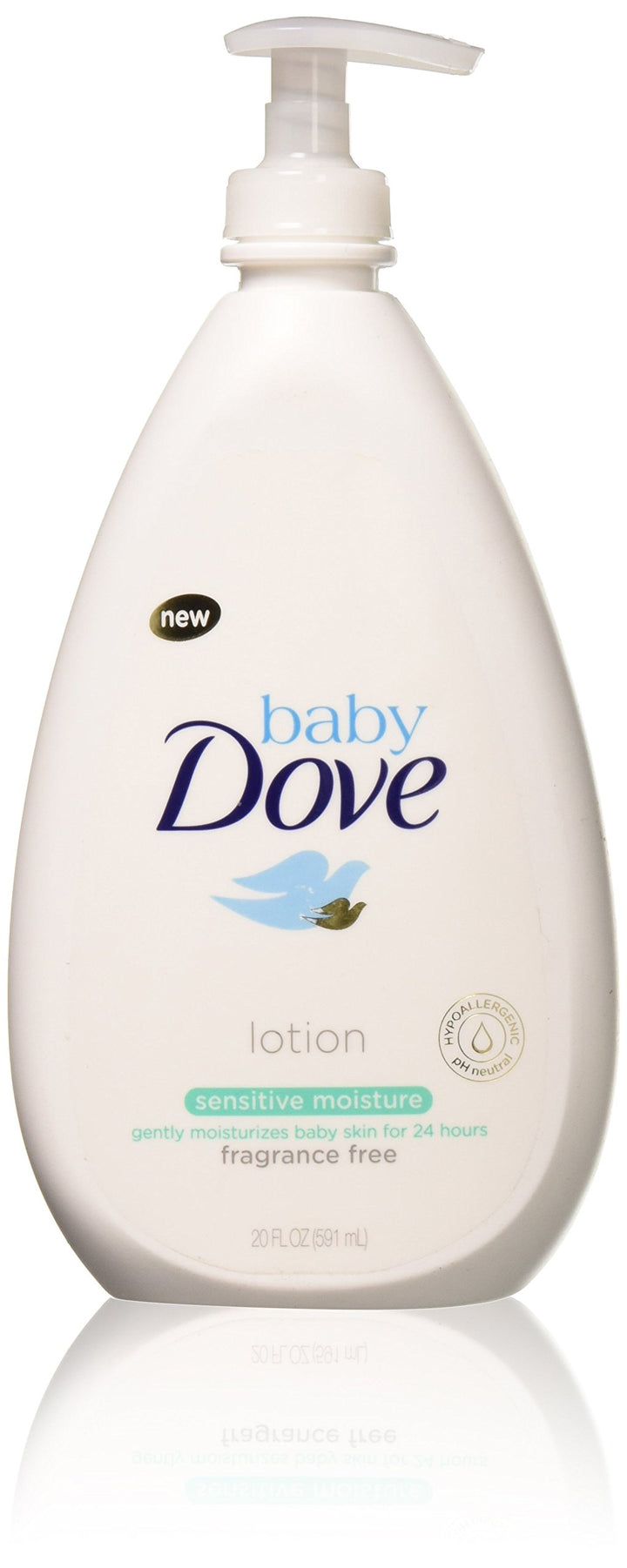 Baby Dove Sensitive Moisture Face and Body Lotion 20 oz, Pack of 4