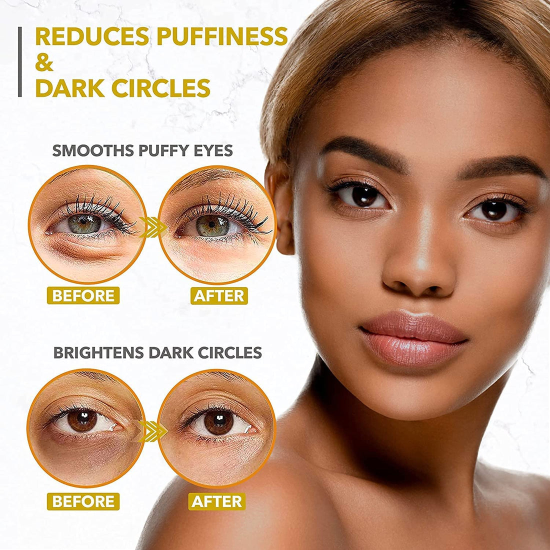 Luxury Under Eye Patches - 24K Gold Eye Mask Anti-Aging Hyaluronic Acid - Under Eye Mask For Reducing Dark Circles & Puffy Eyes (15 Pairs) - Under Eye Bags Treatment