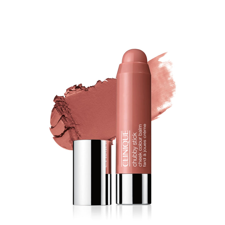 Clinique Chubby Cream Blush Stick Cheek Colour Balm | Blush For Cheeks | Long Lasting + Buildable | Create A Healthy Looking Glow | Perfect For Travel, Amp'd Up Apple, 1 Count