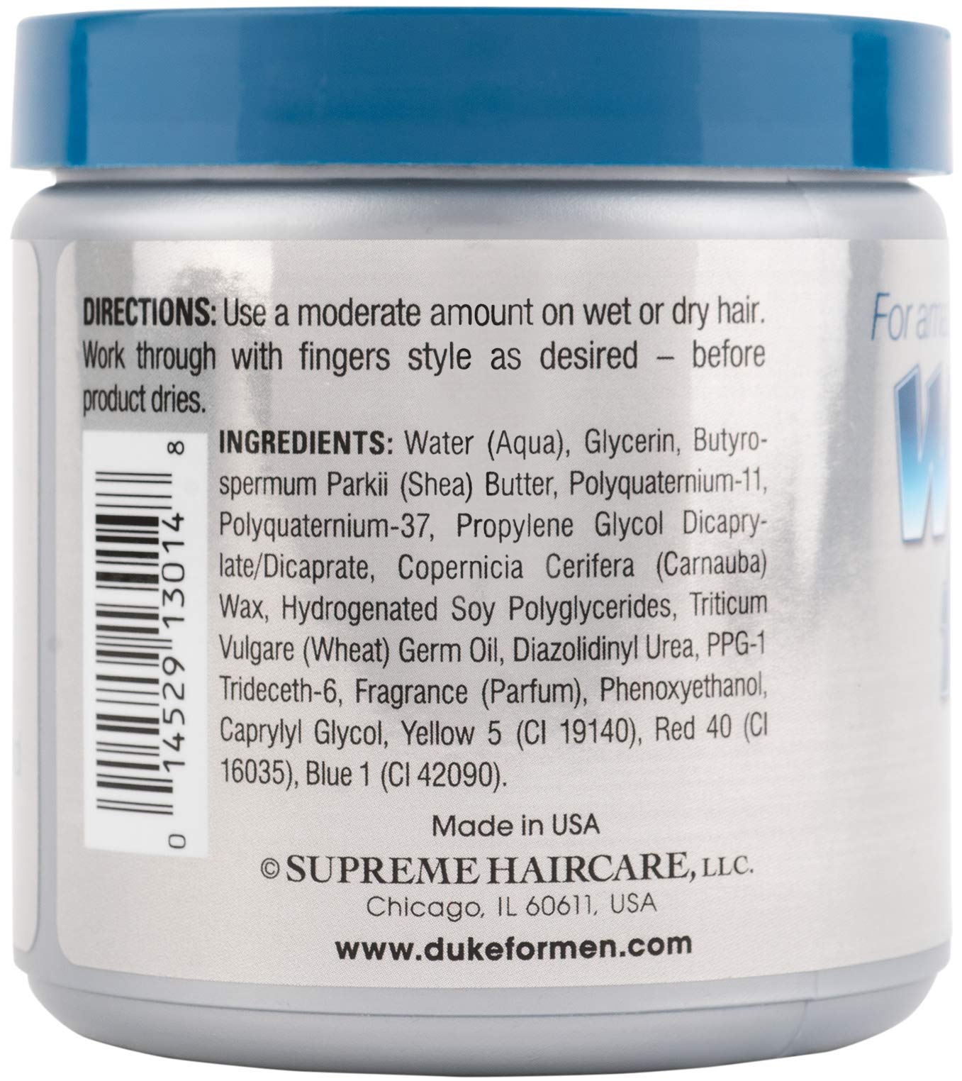 Duke Waves and Fades Natural Hold Shine Gel, 8.4 Ounce
