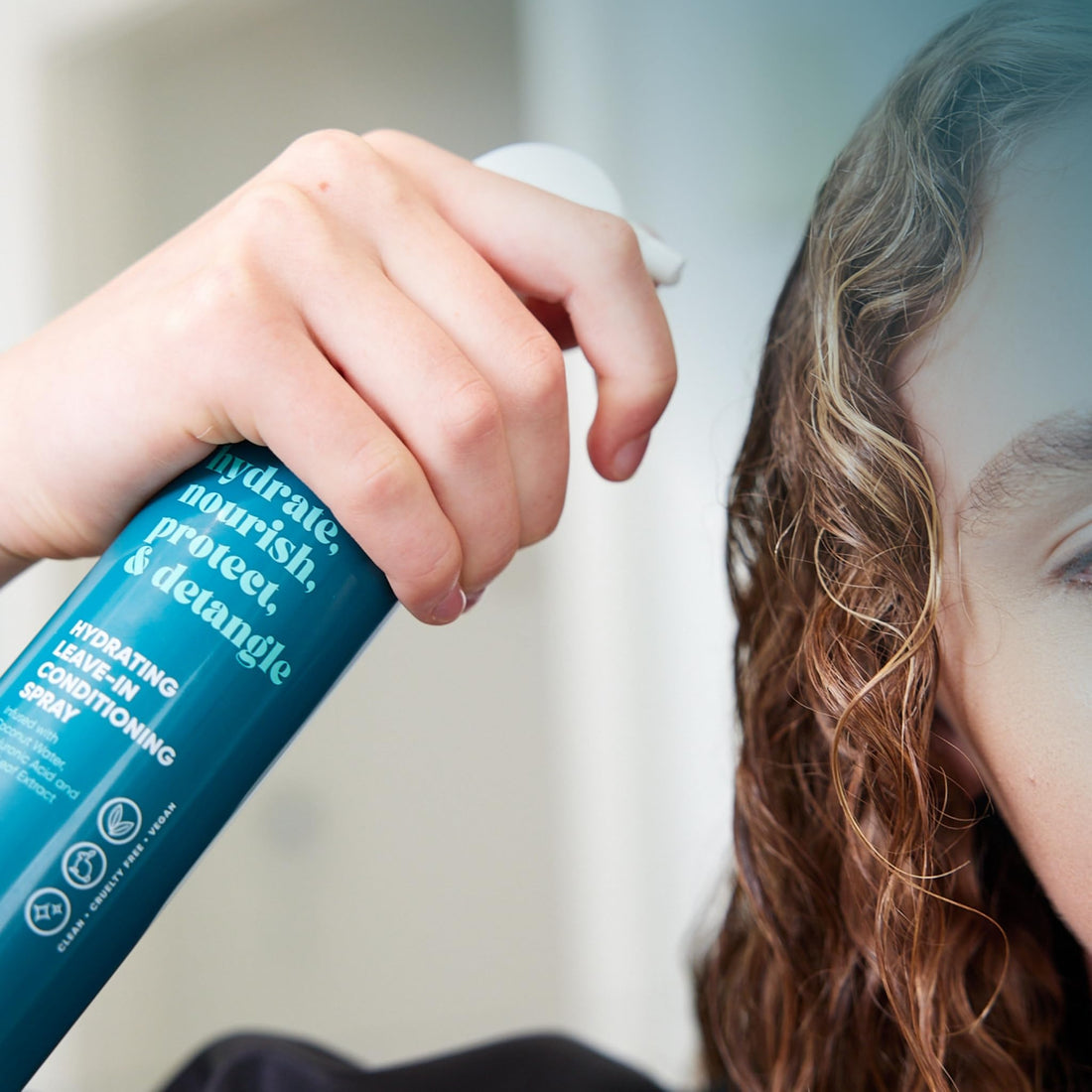 REVAIR Leave-In Conditioner Spray, Hydrating - Cruelty-Free, 8 Fl Oz (for Curly Hair, Heat Protection, Hair Detangler, Vegan Detangling Spray, Women)