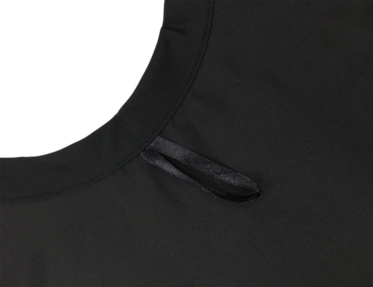 XMW MutiPurpose Solid Styling Hair Salon Polyester Cape with Adjustable Neck Closure Black