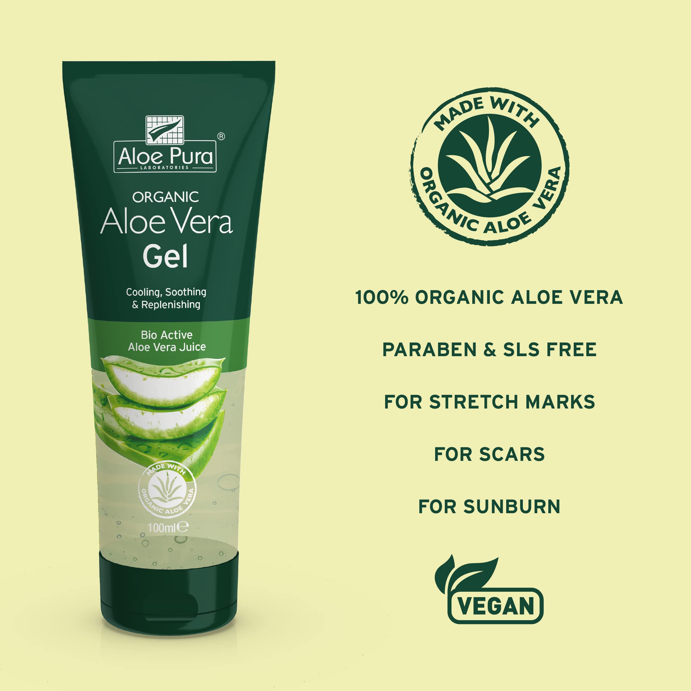Aloe Pura Aloe Vera Skin Gel 100ml [Personal Care]