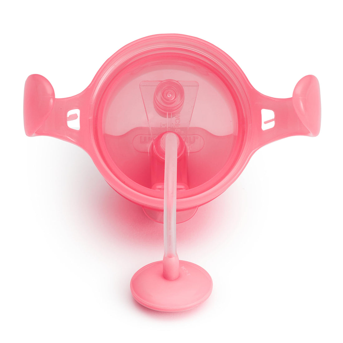 Munchkin Any Angle Sippy Cup for Toddlers, Spill Proof Weighted Straw Cup with Transition Handles for Babies 6 Months and Up, 7 Ounce, Pink