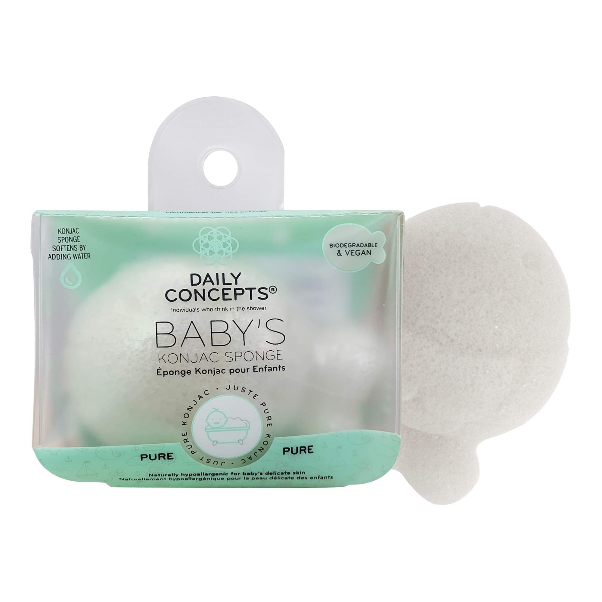 DAILY CONCEPTS Your Baby Konjac Sponge, Pure