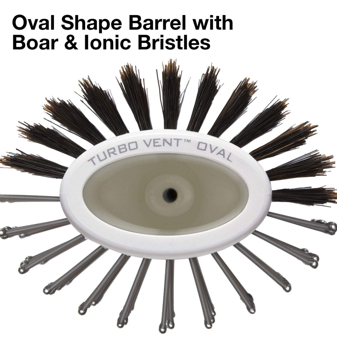 Olivia Garden Ceramic and Ion Turbo Vent Oval, Twin Medium