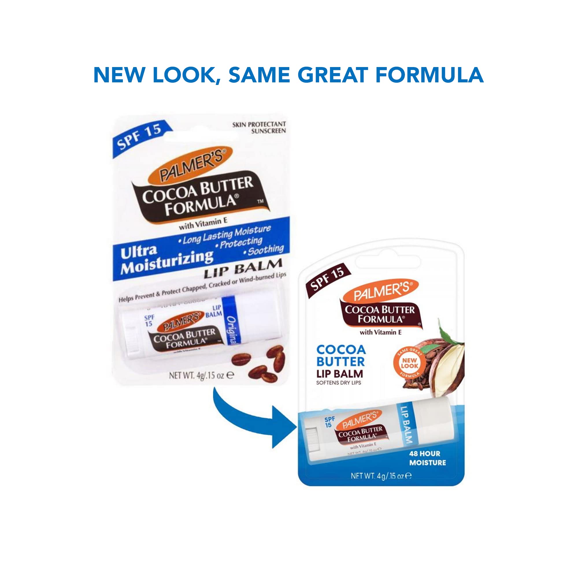 Palmer's Cocoa Butter Formula Lip Balm Original Tube, Green, 4 g