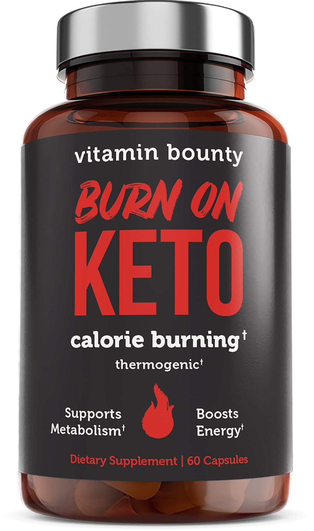 Vitamin Bounty Burn On Keto Multivitamin – Keto-Specific Nutritional Support with Magnesium, Potassium, and MCT for Energy, Cramp Relief, and Nutrient Optimization - 60 Capsules