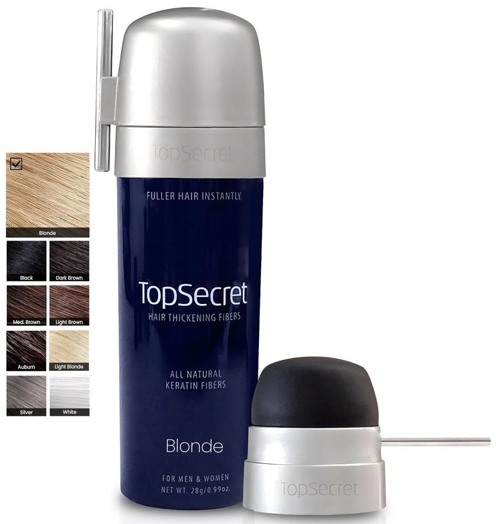 .97 oz , Blonde : Top Secret Hair Thickening Fibers - Compact Design! Blonde (.97 OZ.)