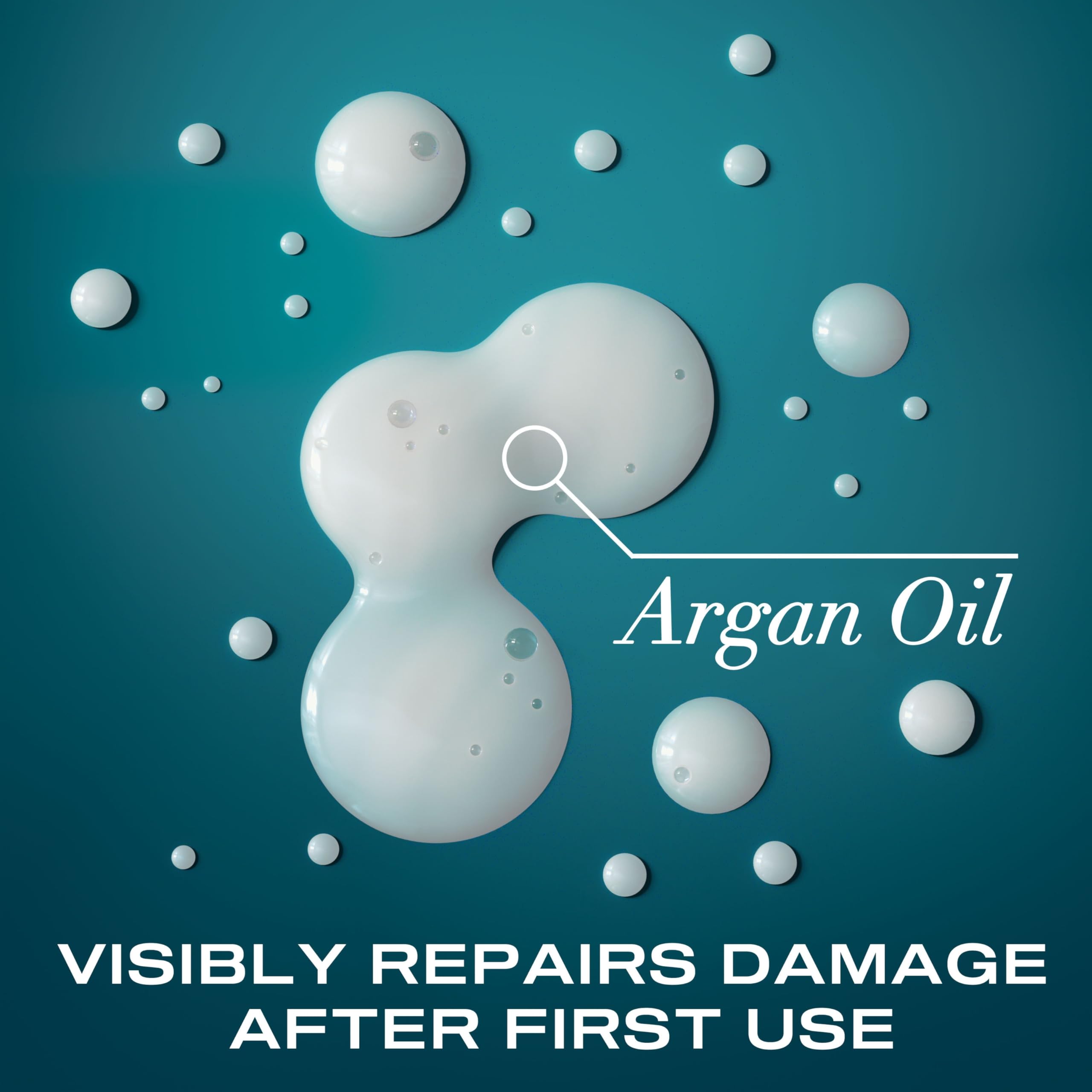 OGX Renewing + Argan Oil of Morocco Shampoo, Damage Repair Shampoo & Argan Oil to Help Strengthen & Repair Dry, Damaged Hair, Paraben-Free, Sulfate-Free Surfactants, 25.4 fl. oz