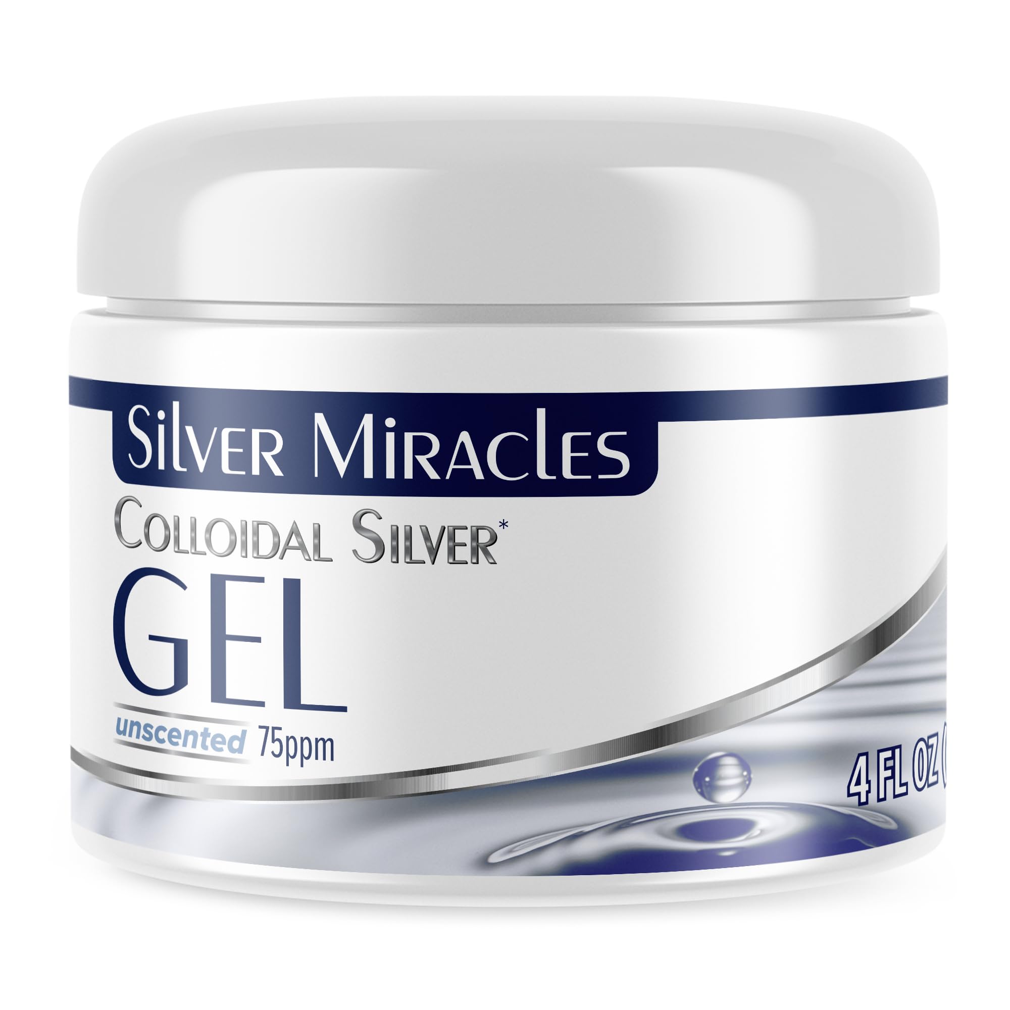 Silver Miracles - Colloidal Silver Gel - Nano Silver Gel Wound Care - Healing Ointment for Burns & Irritated Skin - for All Skin Types - 4 Oz Unscented