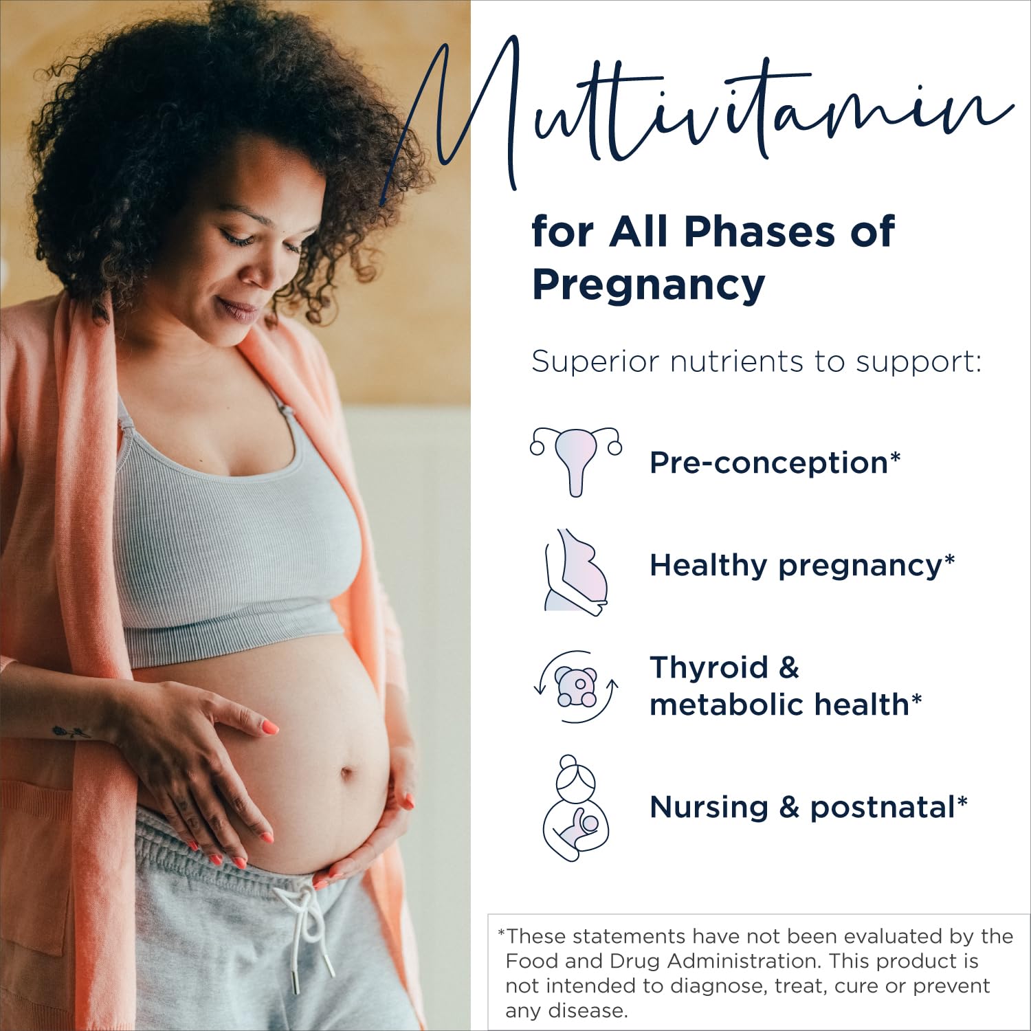 Designs for Health Prenatal Pro Methylated Multivitamin for Women - Prenatal Vitamins with Iron, A, D, E + Vitamin K with Methylated Folate, Calcium Magnesium Zinc for Nursing + Postpartum (120 Caps)