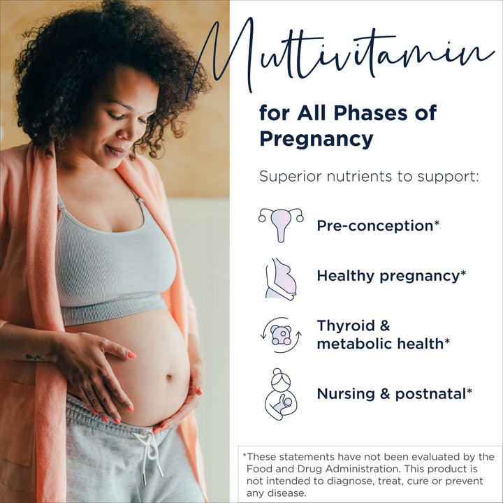 Designs for Health Prenatal Pro Methylated Multivitamin for Women - Prenatal Vitamins with Iron, A, D, E + Vitamin K with Methylated Folate, Calcium Magnesium Zinc for Nursing + Postpartum (120 Caps)