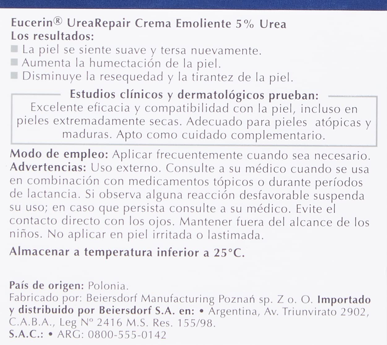 Eucerin Dry Skin Replenishing Cream - 5% Urea 75ml