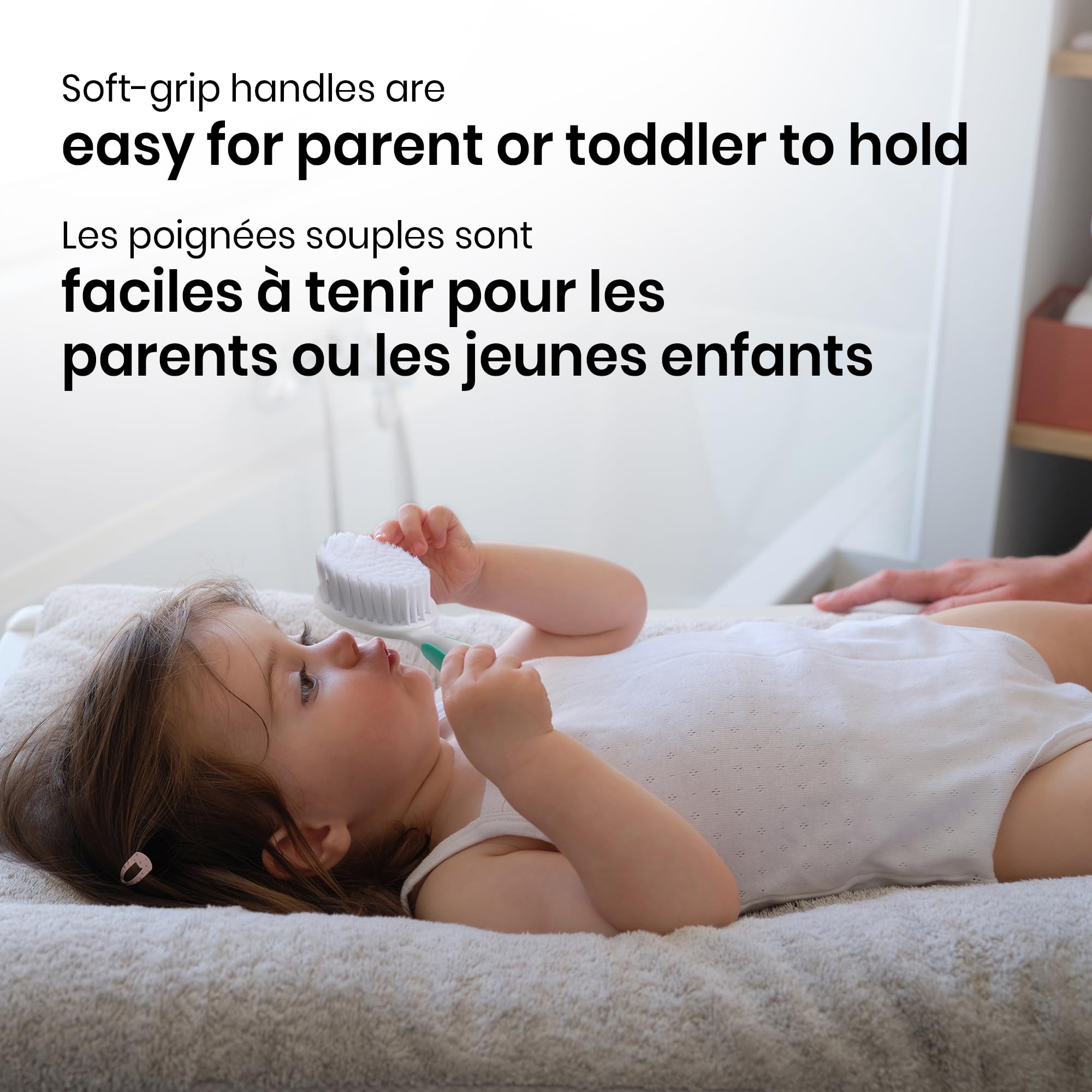 Safety 1st Easy Grip Brush and Comb, Colors May Vary