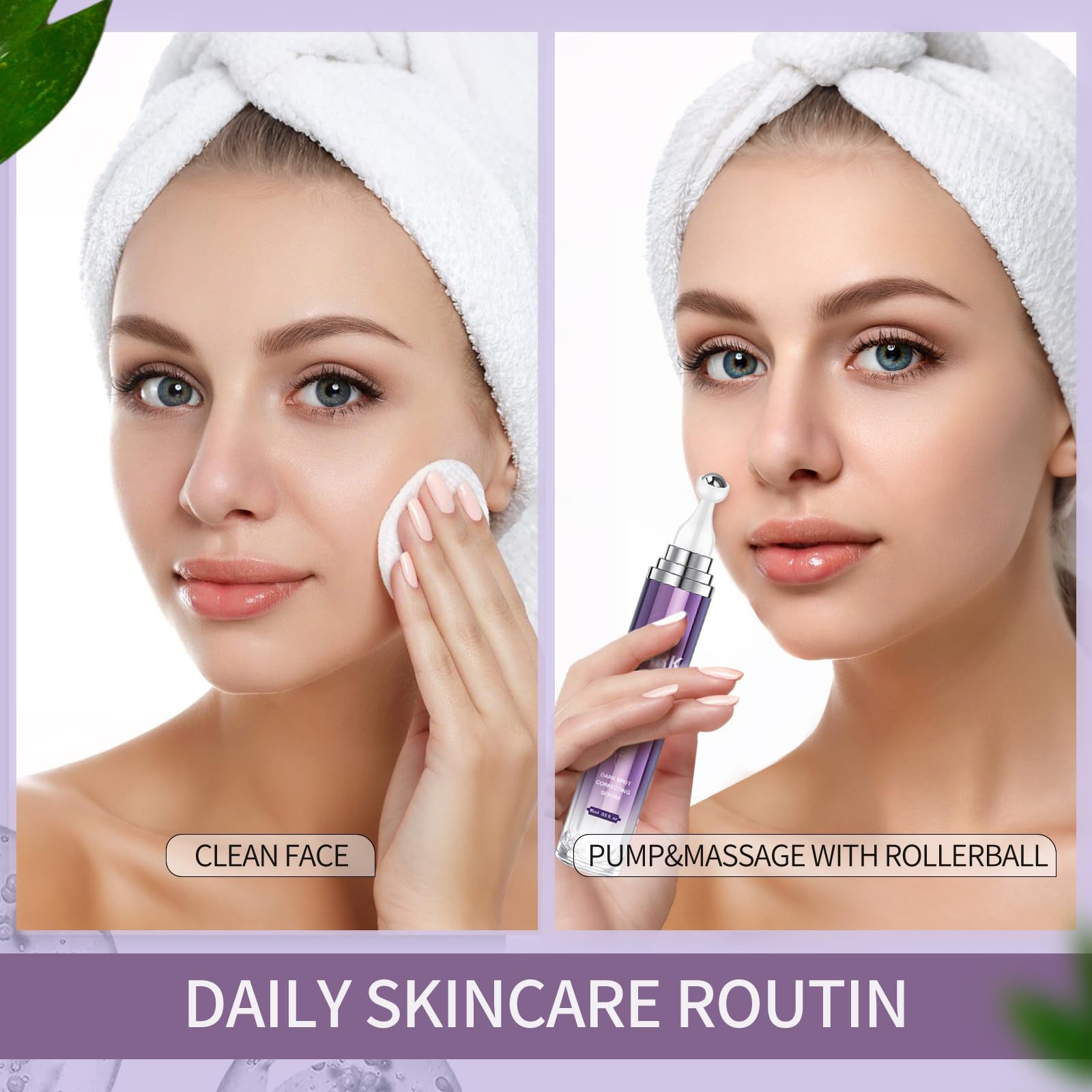 HANYWIL Dark Spot Remover for Face and Body, Dark Spot Corrector Serum, Age Spot Sun Spot Freckles Brown Spot Remover, Melasma Treatment for Face, Skin Care Face Serum with Roller (0.5 Fl Oz)