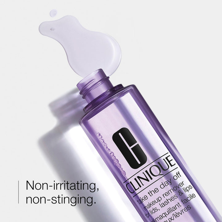 Clinique Take The Day Off Liquid Makeup Remover For Lids, Lashes, + Lips | Oil Free + Non-Irritating, 6.7 Fl Oz