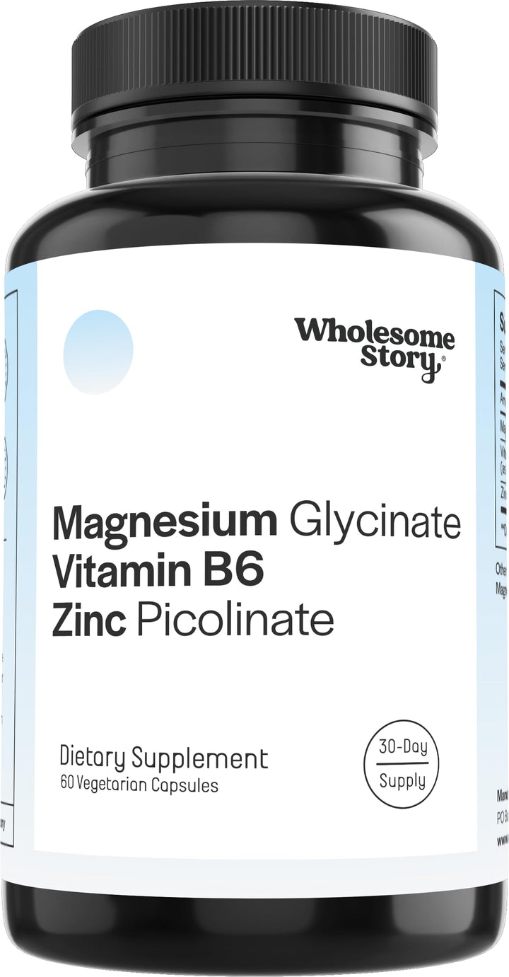 3-in-1 Zinc Picolinate Magnesium Glycinate Supplements with Vitamin B6 | Magnesium and Zinc Vitamin | Reproductive & Fertility Health, Hormone Balance, Immune System Support | Packaging May Vary