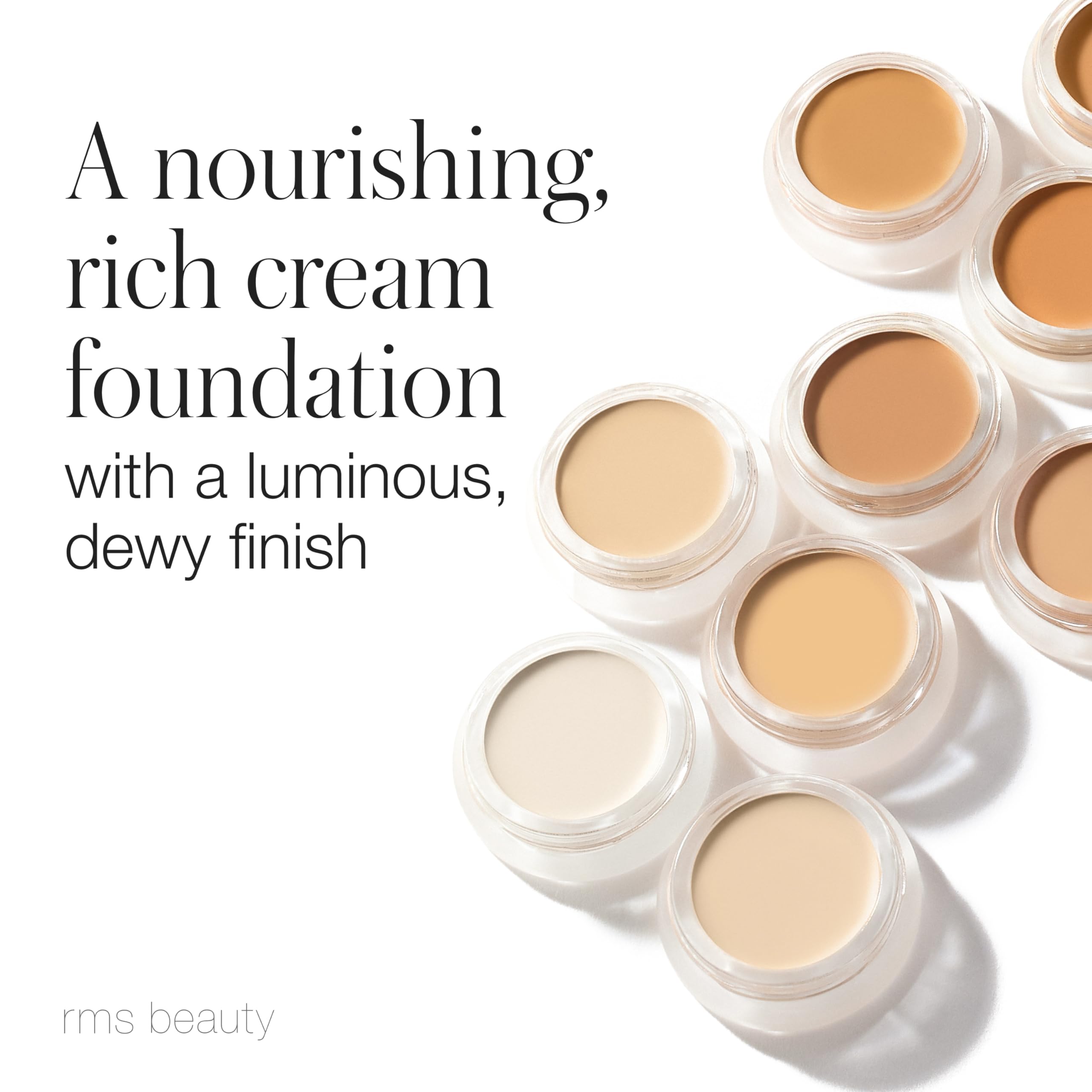 RMS Beauty ââ‚¬Å“Unââ‚¬Â Cover-Up Cream Foundation - Hydrating & Nourishing Organic Face Makeup Provides Lightweight & Even Coverage for Healthy, Luminous Skin - Shade 55 (1 oz / 30 ml)