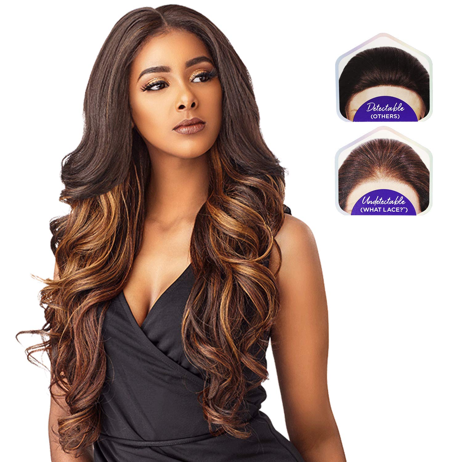 Sensationnel 100% Premium Fiber Cloud9 WHAT LACE 13X6 Swiss Lace Wig - SOLANA (Burgundy Wine)