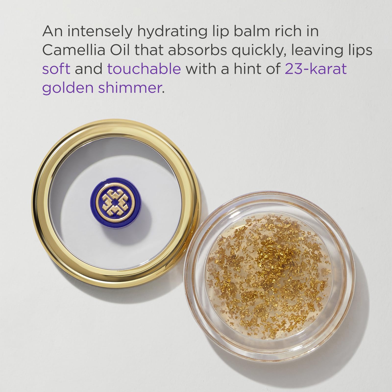 Tatcha Camellia Gold Spun Lip Balm by Tatcha