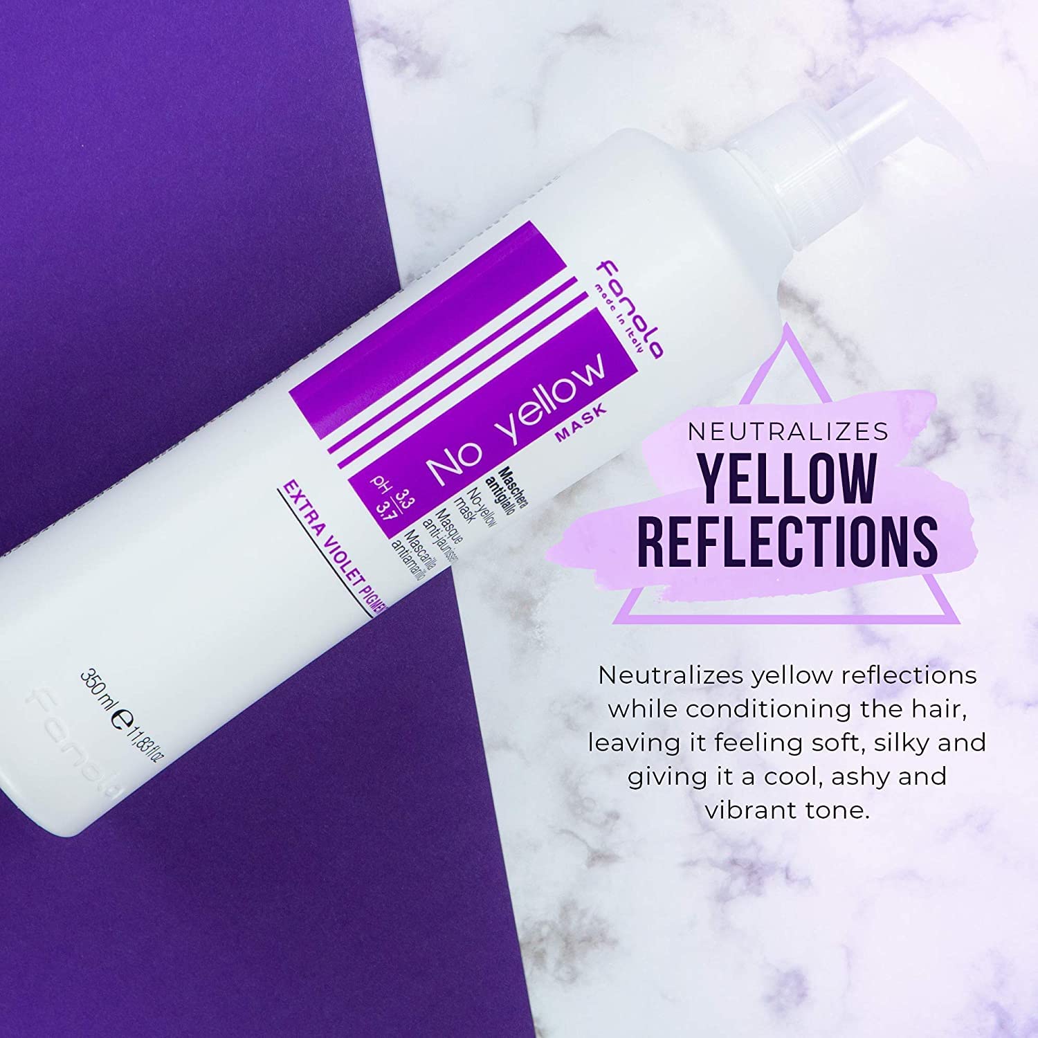 Fanola No yellow Hair Mask Extra Violet Pigment 1000ml