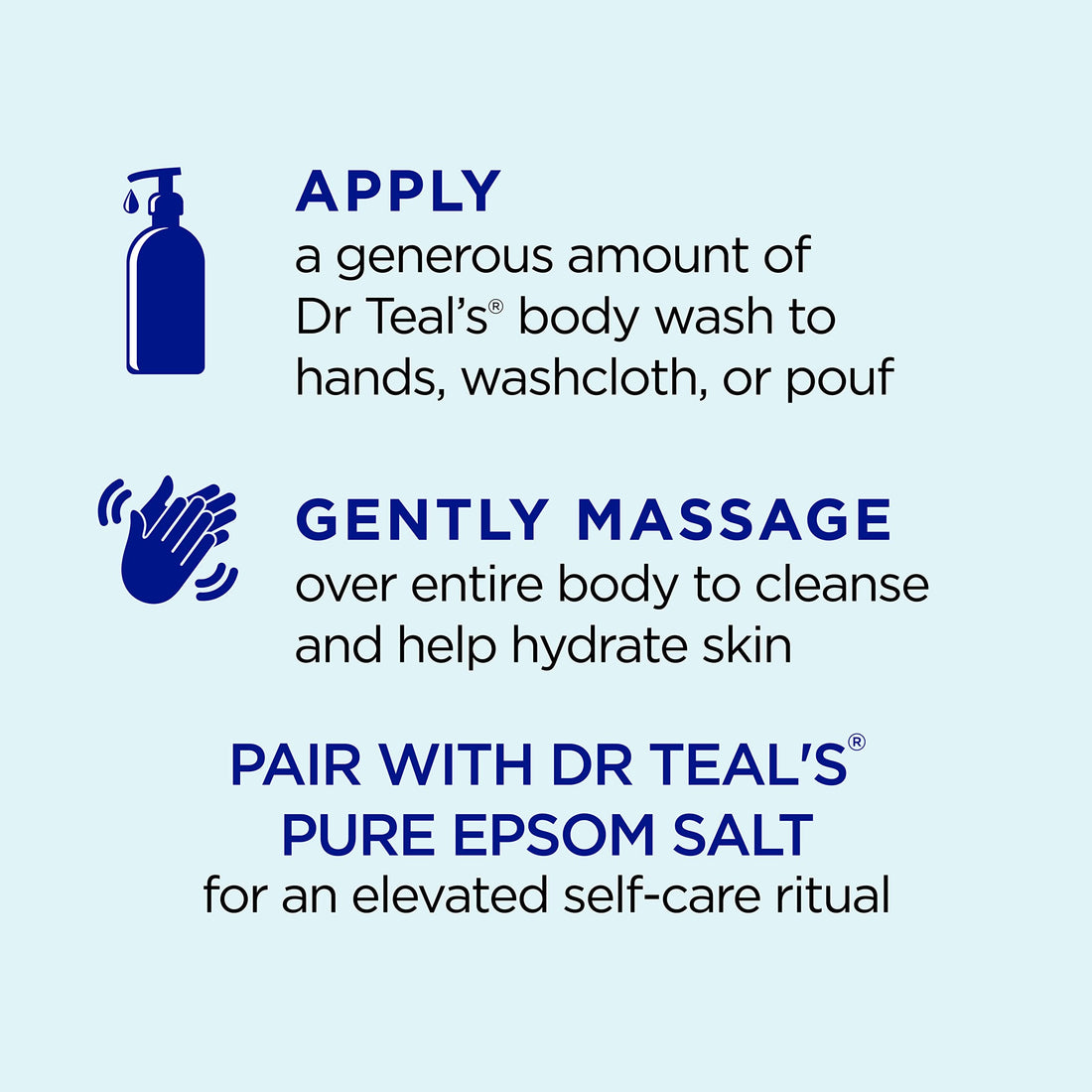 Dr Teal's Body Wash With Pure Epsom Salt, Detoxify & Energize With Ginger & Clay, 24 fl oz (Pack of 4)