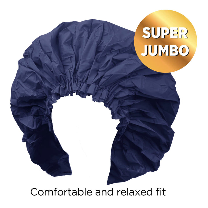Donna Premium Collection Super Jumbo Shower Cap Navy 22163 by Donna Collection